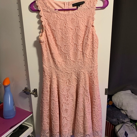 Pink Floral Lace Dress - Picture 2 of 3